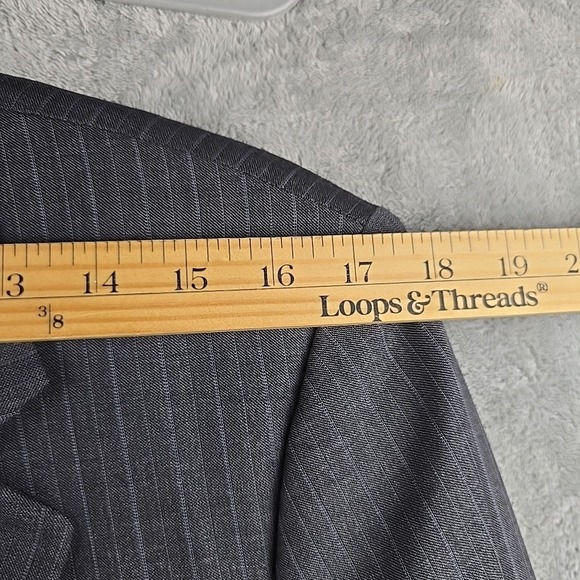 Hicky Freeman Sport Coat Mens 38R Loro Piana Tasmanian Super 120s Gray Blazer - Picture 10 of 12